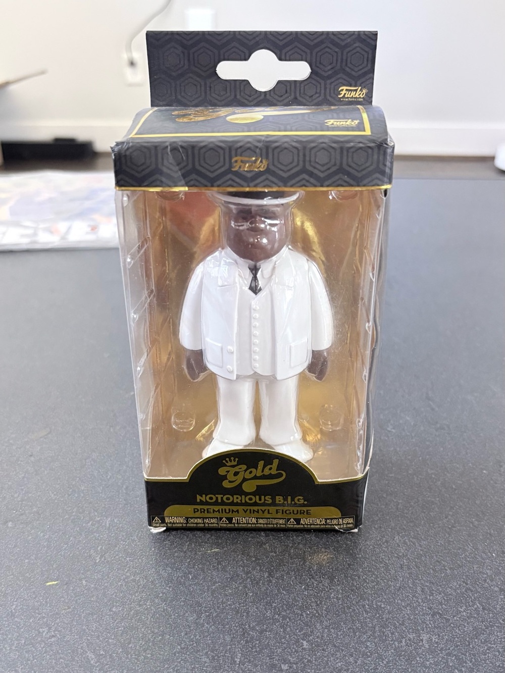 Funko Gold Notorious B.I.G. Figure — White and Black